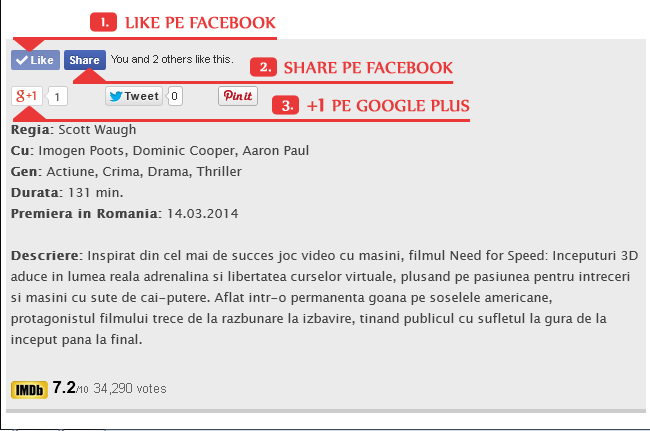 Distribuie filme pe Facebook